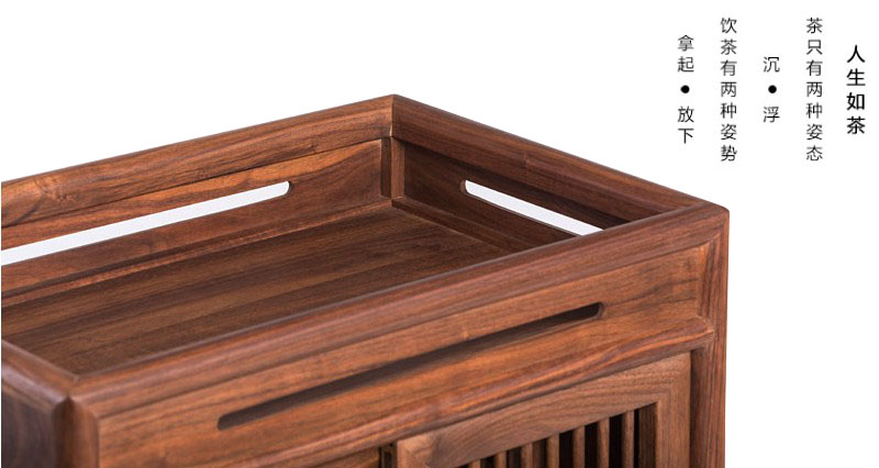 Nội các mới của Trung Quốc phòng Zen bàn trà trà trà rắn ăn gỗ tủ bên tủ bên tủ lưu trữ trà elm cũ Locker - Buồng tủ giày giá rẻ