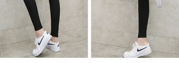 Quần legging mùa thu ở Nam Cực mặc quần mỏng phần eo cao, quần đen cỡ lớn quần dài 9 điểm quần legging ngắn