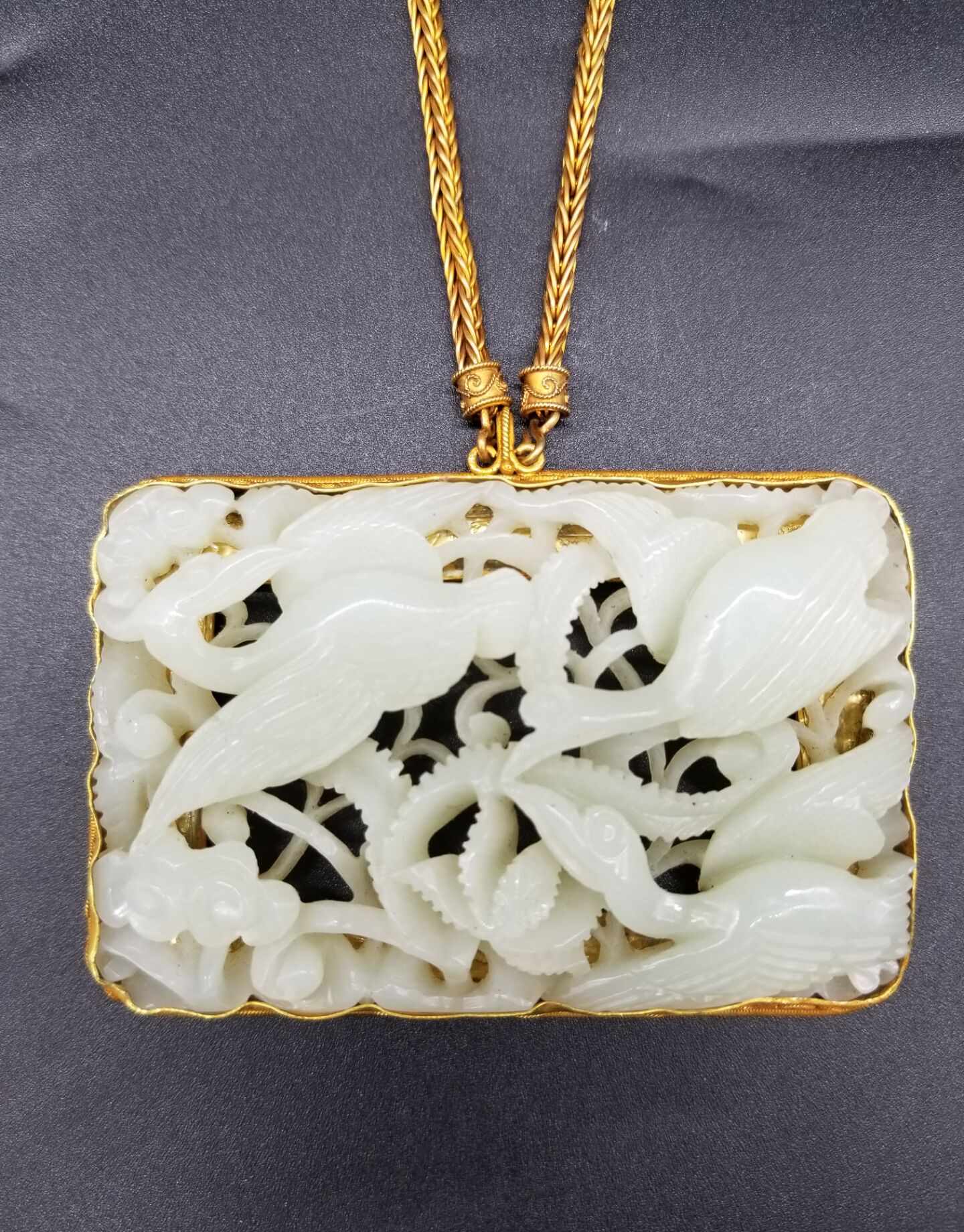 銀閣】中国美術 黄白玉 刻 獣 筆架 古代 10cmx2cm 旧家蔵出(LC601 