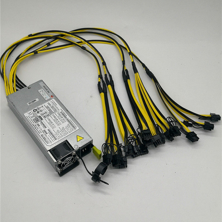 High power B75 B85 847 platform rated 2200W 2400W2748W platinum multi graphics card mute power supply