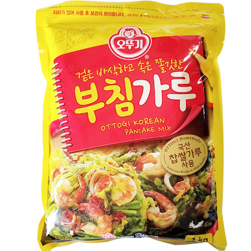 Korean Pancake powder Kimchi cake powder Tumbler cake powder Potato pancakes Seafood pancakes Korean food ingredients 1kg