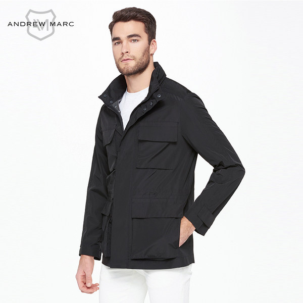 17年秋季款 Andrew Marc 安德鲁马克 男式中长款风衣 优惠券折后￥299包邮（￥499-200）2色可选