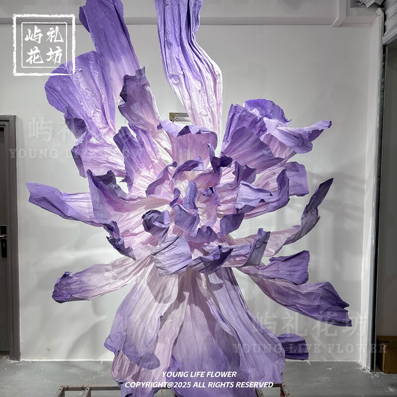 Giant Paper Art Flowers for Wedding Photography, Wedding Scene Layout, Window Display Decoration, Large Paper Flowers, Handmade Paper Flowers