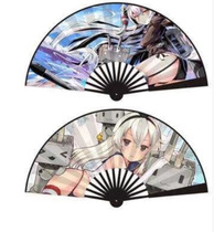 Animation 8 inch folding fan tomorrow Ark new cartoon animation star silk cloth summer folding fan manufacturers sales