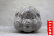 Ceramic twelve zodiac animal ornaments Zibo art ceramic ornaments open porcelain crafts