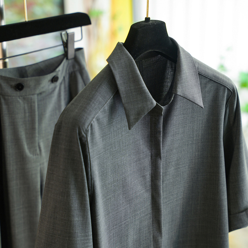 Ytm Ga Powder Fast Delivery~G**Da Rare Channel Hot Item ~ Fine Wool Shirt High-End Fashion Suit for Women 0615
