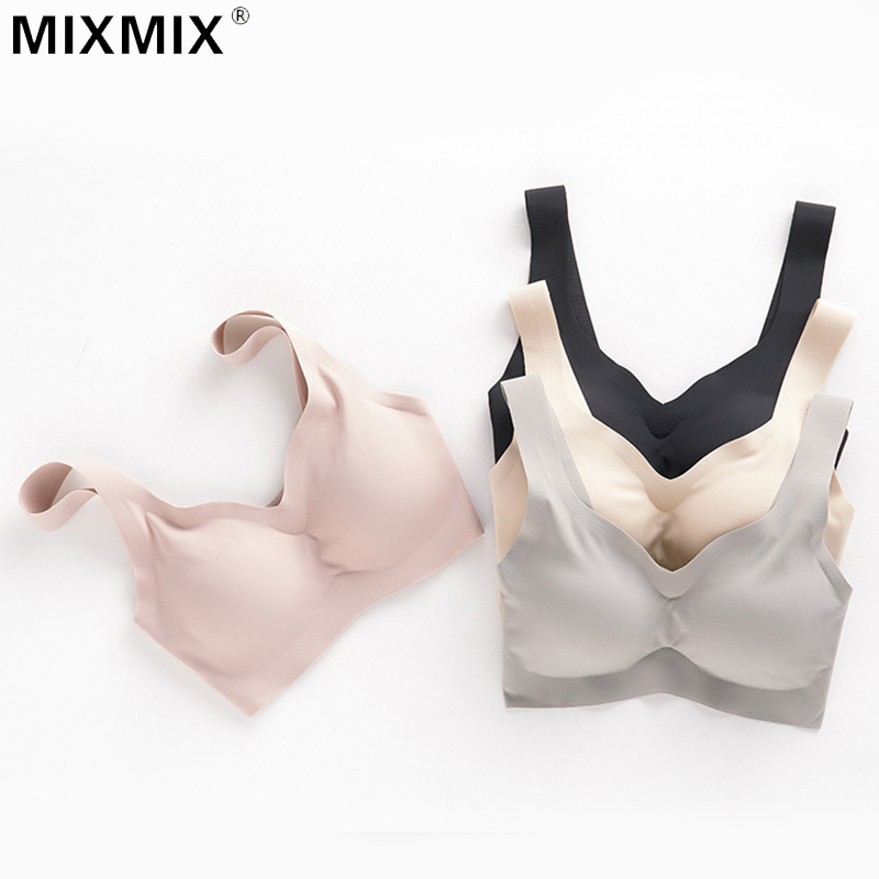 Nhật Bản ngủ miễn vest áo ngực áo ngực đồ lót womens thu thập được không có áo ngực vòng thép mỏng mùa hè chạy chiến dịch lau ngực.