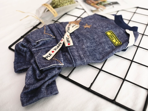 Корейские яблочные яблоки новое джинсовое платье для комбинезон