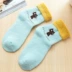Vớ khăn còng ấm dày dày vớ nữ mang thai tháng thông miệng vớ cotton tất nữ cổ ngắn Hàn Quốc Bít tất nữ