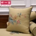 Vải mới kiểu Trung Quốc sofa gỗ gụ đệm thêu gối 1028 Trung Quốc Gió gối gối với lõi tựa lưng lớn - Trở lại đệm / Bolsters Trở lại đệm / Bolsters