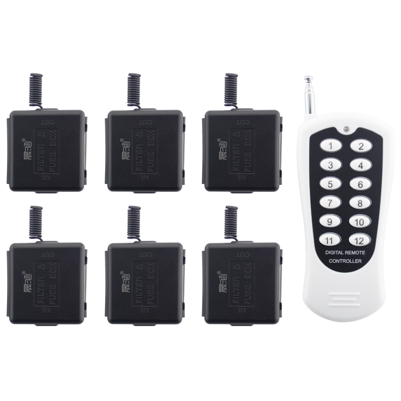 Shenhan Multi - group A switch B off C switch D switch 24V split 1 tow 2 road 3 road 4 road 6 wireless remote control switch