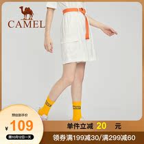 Camel Camel women women 2021 summer new five-point pants casual pants high waist pants straight shorts women