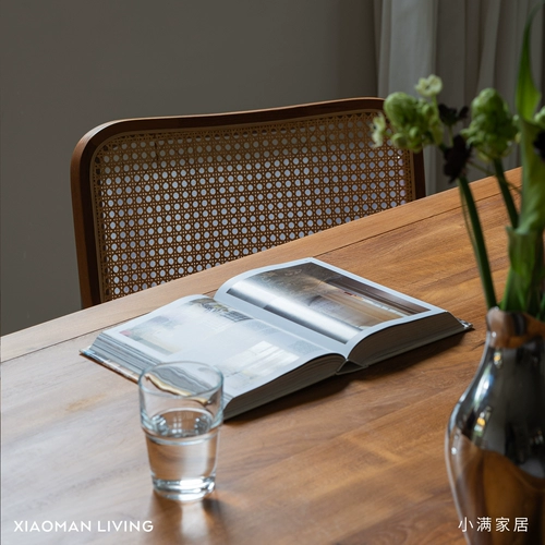 Xiaoman nordic my family table tiebu retro Столт с твердым деревом