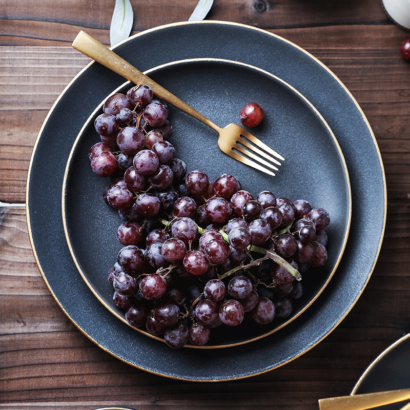 Jingdezhen dishes suit ceramic dishes with Korean web celebrity cutlery Japanese - style grind arenaceous bowl dish dish dish rainbow such use