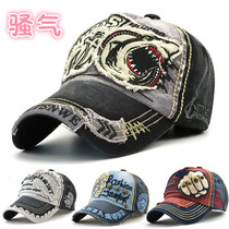 Brother Luya Outdoor sun hat Fishing hat Personality camouflage design Cap visor three-dimensional word multicolor
