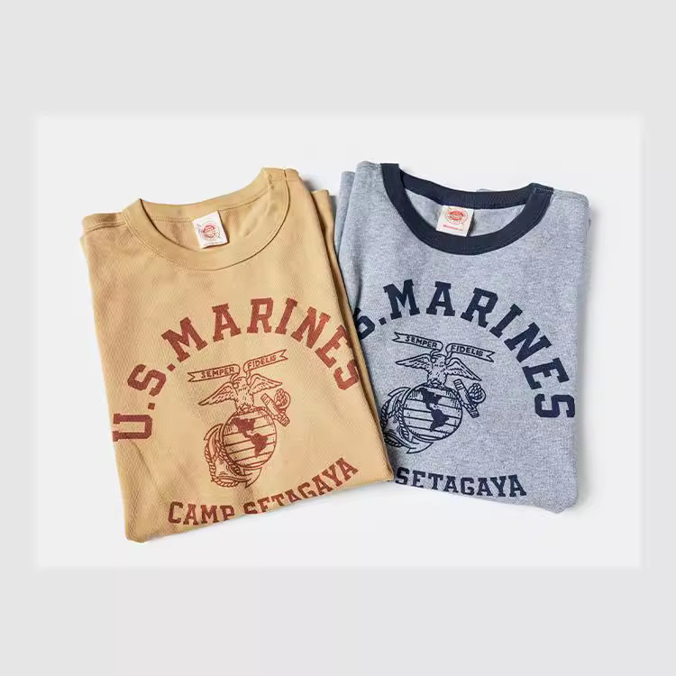 Men's Retro Usma Eagle T-Shirt 255g Heavyweight Crew Neck Unisex Short Sleeve Men's Retro Usma Eagle T-Shirt 255g Heavyweight Crew Neck Unisex Short Sleeve