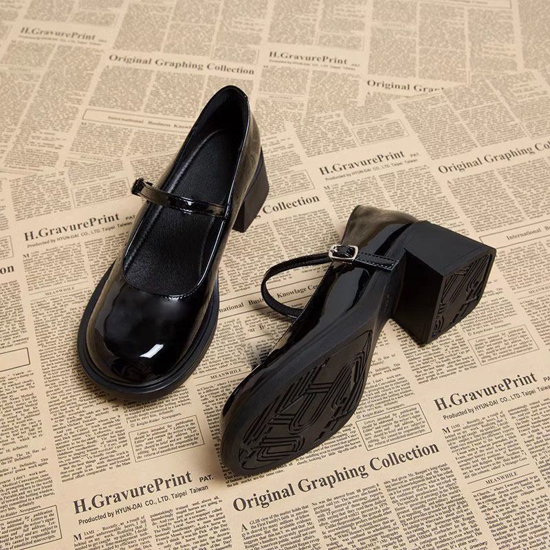 British Style Retro Mary Jane Leather Shoes for Women, 2026 Spring New Fashion Versatile Shoes That Match Skirts, Shallow Single Shoes British Style Retro Mary Jane Leather Shoes for Women, 2026 Spring New Fashion Versatile Shoes That Match Skirts, Shallow Single Shoes