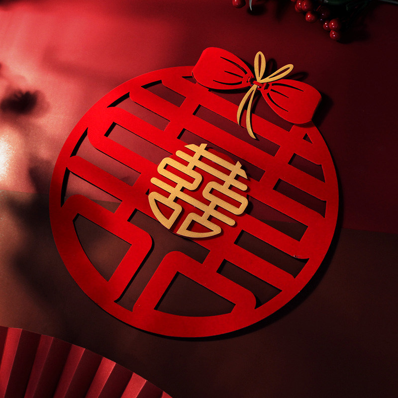 Wedding supplies joy word set wedding woman paste door wedding decoration window flower man wedding room decoration door sticker