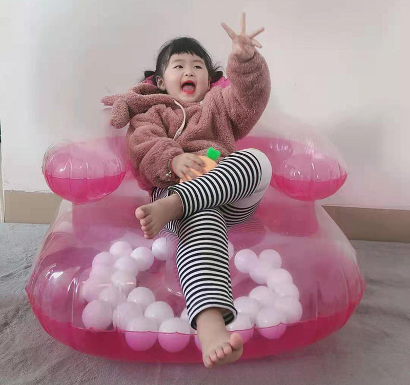 Child Inflatable Sofa Single New Abstract Meneva Chair Comfort Art Shaped Stool Net Red Shaking Sound