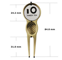 Golf Guoling Fork A Guoling Fork with a Ball Mark Ball Mark Ball Fork