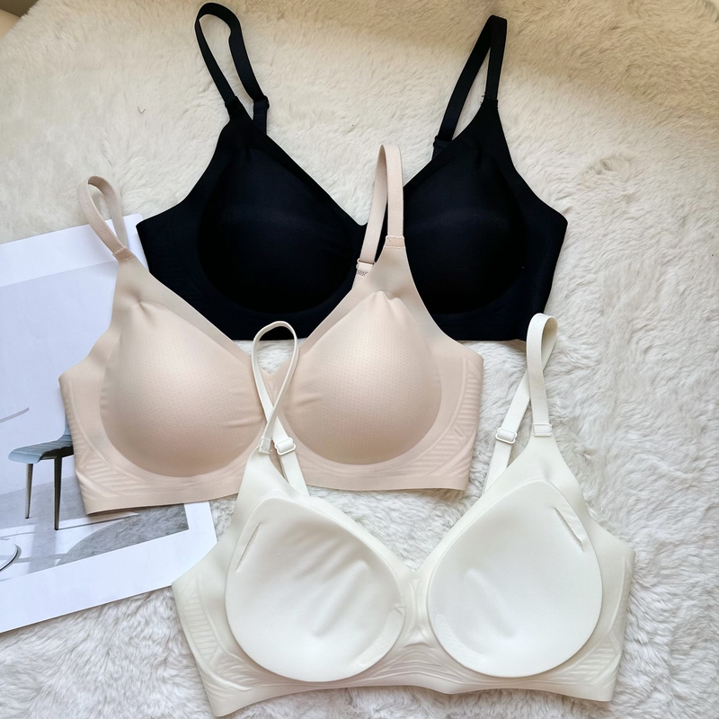 Huag Light Surface Women's Bra, Sexy Summer Cool Underwear, Refreshing and Comfortable, Wire-Free Breathable Bra, Wd Ice Fruit Cup