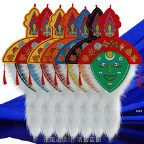 2024 Tibetan Tibetan Eight Treasures Style Characteristic Traditional Handmade Decoration Professional Performance Street Dance Tibetan Opera Mask Collection