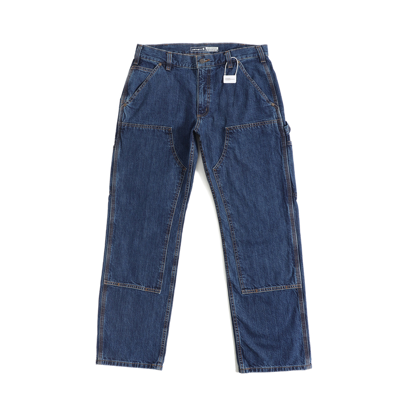 Carhartt B73 Successor Model 13oz Heavy-Duty Washed Double-Knee Denim Work Pants 104944 Carhartt B73 Successor Model 13oz Heavy-Duty Washed Double-Knee Denim Work Pants 104944