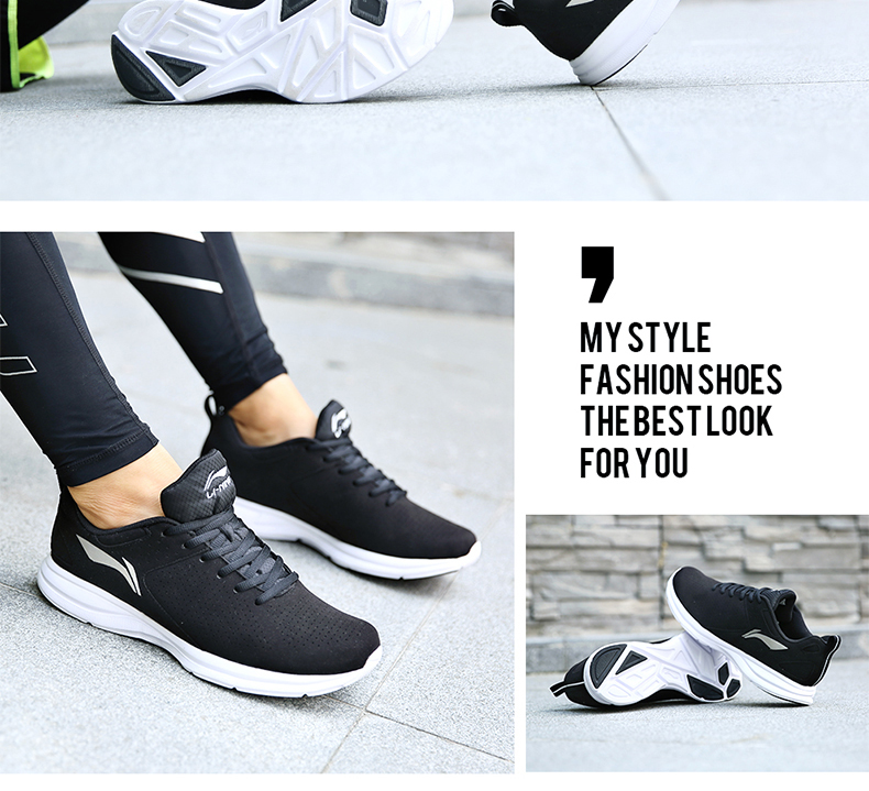 Giày chạy bộ Li Ning giày nam chính thức 2019 mới nhẹ, giày chống trượt nhẹ, giày chống trượt thông thường - Giày chạy bộ giay the thao nu