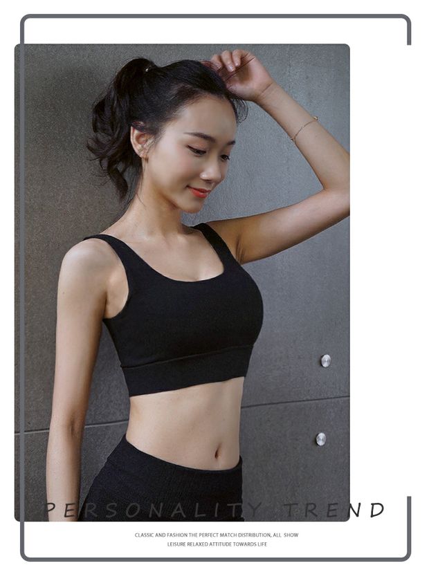 Cô gái thể hình hỗ trợ cao đồ lót thể thao ngực lớn chống sốc áo ngực mỏng chạy tập hợp âm thanh nổi áo ngực thể dục áo tập thể thao