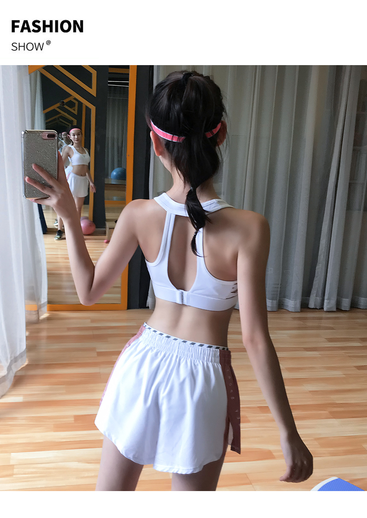 Cô gái thể hình tích hợp đồ lót thể thao chống sốc tập hợp làm đẹp trở lại yoga áo ngực phần mỏng khuôn mẫu - Đồ lót thể thao áo tập gym