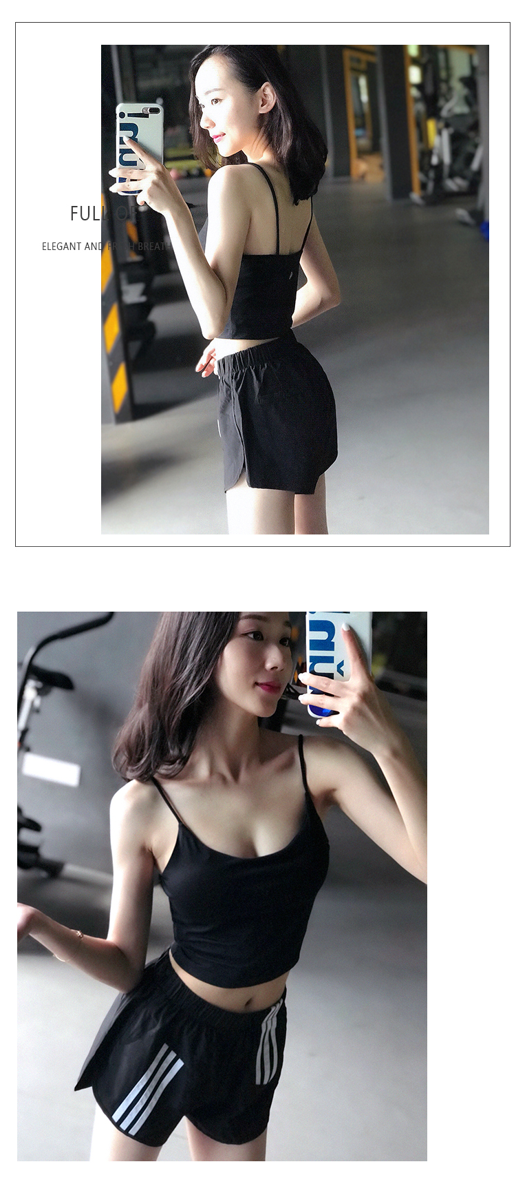 Tập thể dục cô gái yoga yếm trong thể thao đồ lót với ngực pad nhanh khô chạy thu thập chống sốc áo ngực đáy áo trang phục tập yoga cho nữ