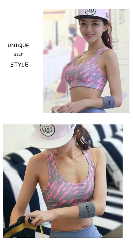 Chuyên nghiệp một áo ngực thể thao hấp thụ sốc thu thập rập khuôn điều chỉnh đồ lót móc chạy đào tạo tập thể dục thanh vest - Đồ lót thể thao áo ngực thể thao