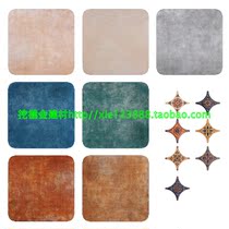 Simple retro multicolored rock rounded brick 500X500 pastoral style corner flower restaurant living room kitchen and bathroom balcony floor tile