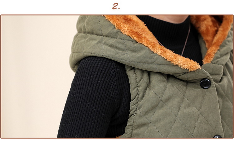 Áo vest nữ trung niên tải mùa xuân và mùa thu mặc vest nữ cao tuổi cộng với áo khoác nhung nữ dày cỡ lớn áo cho người trung niên