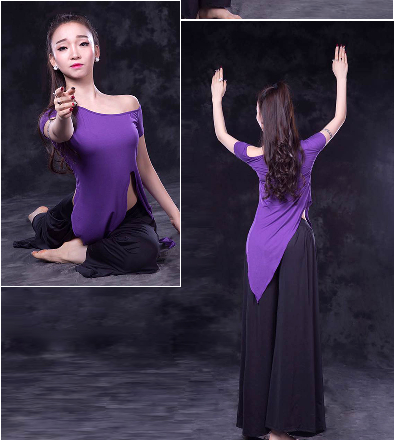 Dance wing Belly set 2018 mùa thu mới bắt đầu Đông phương quần áo tập thể dục quần áo tập thể dục Li JiaZH 2693 - Khiêu vũ / Thể dục nhịp điệu / Thể dục dụng cụ giày nhảy khiêu vũ