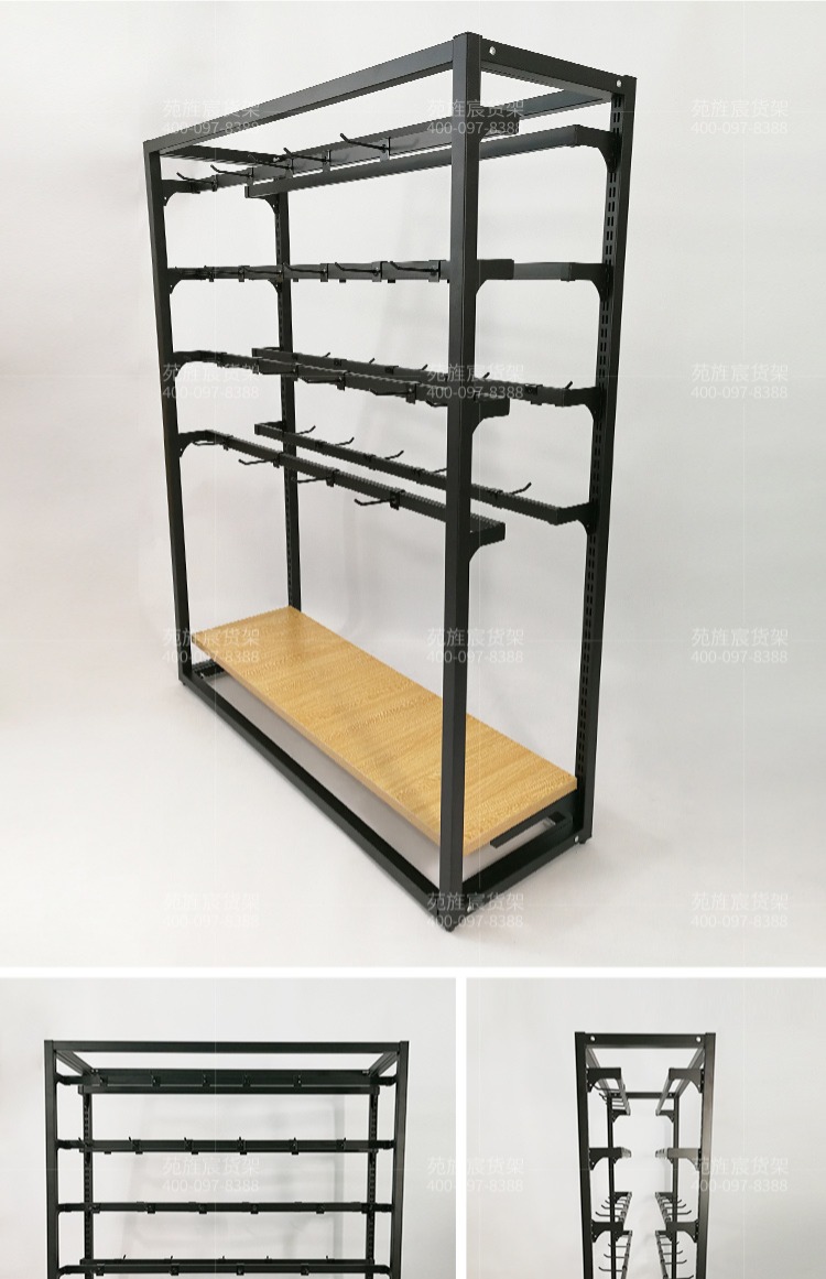 Phụ kiện điện thoại di động trưng bày giá gỗ đa chức năng kệ kết hợp miễn phí kết hợp hai mặt đảo tủ trưng bày điện thoại di động phụ kiện tủ