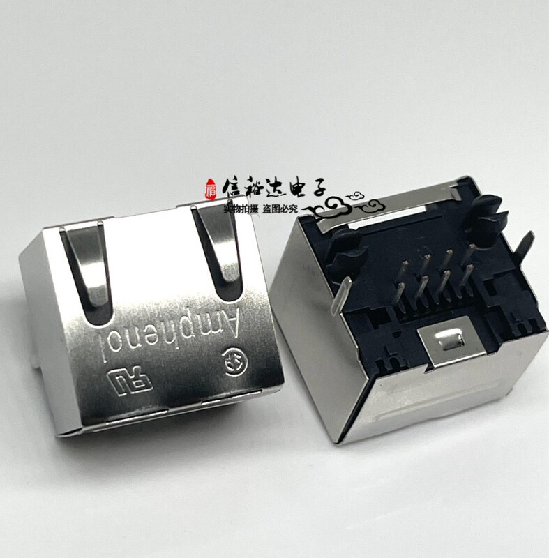 Amphenol Original Rjhse-5380 8P8C Jack Without Led Light Rj45 Ethernet Port Connector