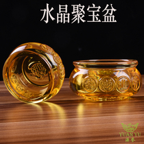 Crystal cornucopia small lucky fortune Feng Shui decoration Golden entrance Lucky treasure housewarming opening gift