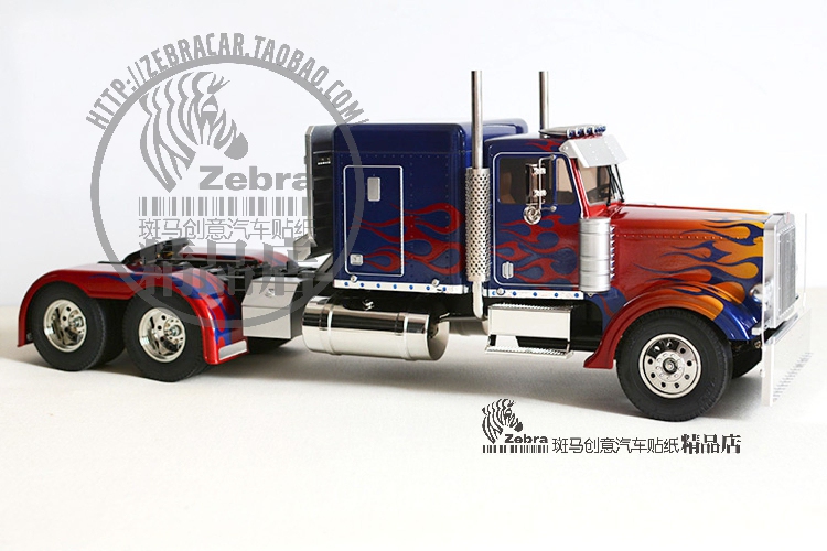 Tamiya 1/14 King Hauler Tamiya Model King Tractor Truck Shell Optimus Prime Car Sticker Cover Sticker