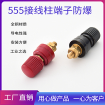 555 all copper 50 long terminal M8 copper grounding post inverter lithium battery connector electric welding machine terminal