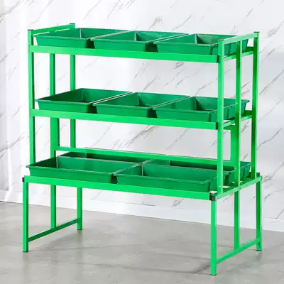 Fruit rack creative multi-layer double-sided Nakajima rack Supermarket fruit store display rack Commercial metal fruit and vegetable display rack