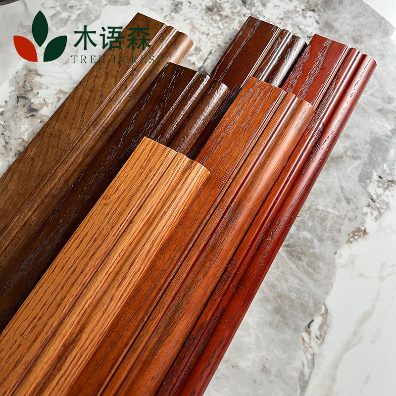 Baseboard Red Oak Solid Wood Pure Oak Floor Line American Red Oak Wood Yushen Factory Direct Sales