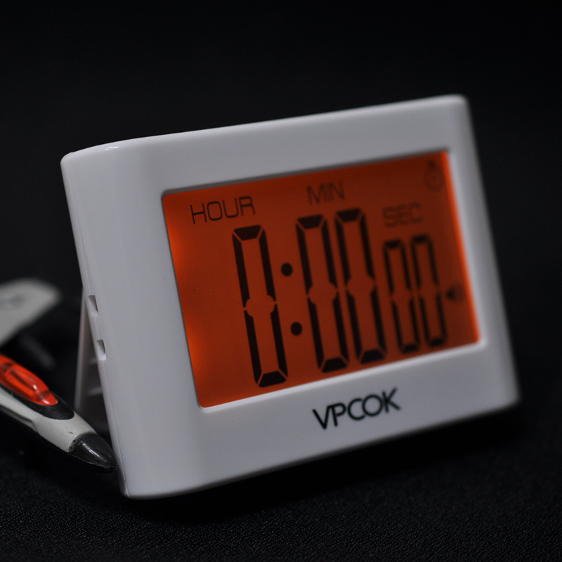 Export US VPCOK Digital backlight Kitchen Timer Student Alarm Clock Silent Timer Time Management-Taobao