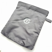 Multi-purpose digital large storage bag head wearing big headphones CD game recorder charging treasure portable bag Black