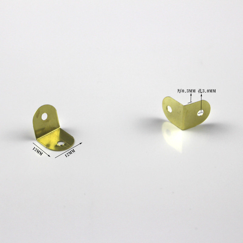 Gold Small Semi-circle Wrap Corner Photo Frame Iron Wrap Corner Frame Strip Corner Guard Small Horn Corner Angle Code L Type Corner Code 500