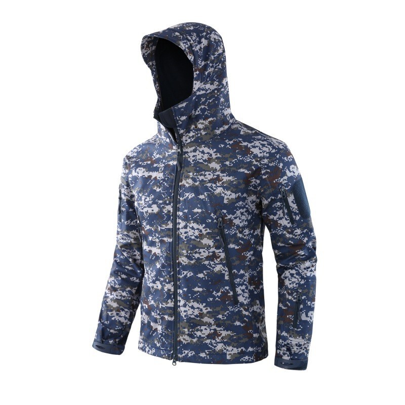 Shark Skin Soft Shell Jacket, Cold-Proof, Warm and Waterproof Jacket, Soft Shell Assault Pants, Outdoor Military Fan Pants to Heattech