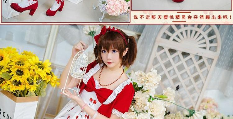 Giang Nam gia đình phép lạ ấm áp COS quần áo anh đào thanh niên Lolita ăn mặc hàng ngày cosplay trang phục nữ cosplay luffy