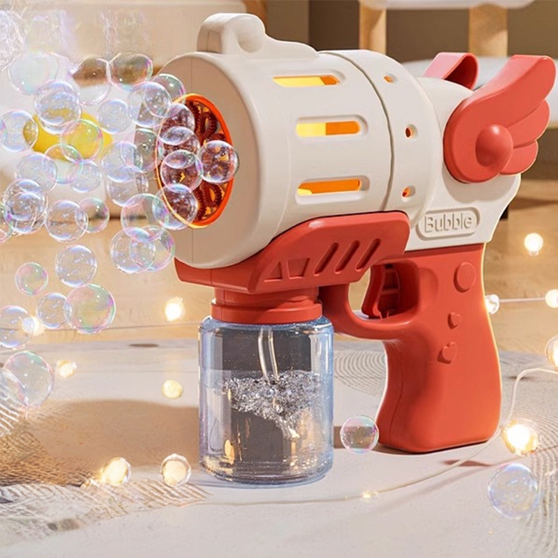 Popular Angel Wedding Bubble Machine, Fully Automatic Handheld Light-Up Bubble Machine, Wedding-Specific, Leak-Proof Toy
