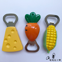 Creative cute cartoon carrot cheese bottle opener refrigerator stickers decorative magnetic stickers magnetic stickers magnetic stickers suction stickers