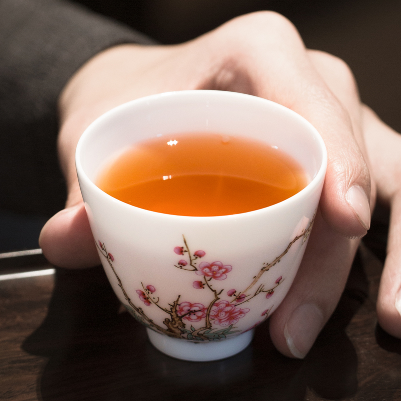 JingJun jingdezhen ceramics masters cup a cup of pure checking sample tea cup kung fu tea cups hand - made teacup